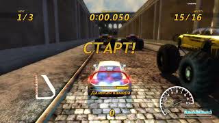 FlatOut 3 gameplay with flatout 2 stupid stupid mod soundtrack 2 [upl. by Burrows119]