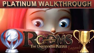 Rooms The Unsolvable Puzzle 100 Full Platinum Walkthrough  Trophy amp Achievement Guide [upl. by Gratianna117]