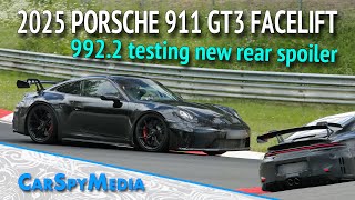 2025 Porsche 911 GT3 Facelift 9922 Prototype Caught Testing At The Nürburgring With New Details [upl. by Noreik906]