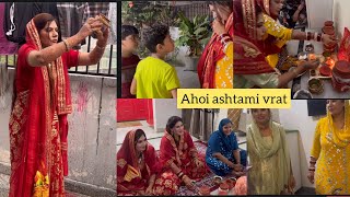 Ahoi ashtami vlog Ahoi ashtami pe banaye special recipe [upl. by Yednil81]