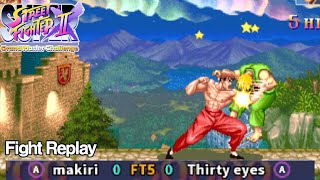 Arcade Super Street Fighter2x makiri vs Thirty eyes retro capcomgames ストリートファイター2 [upl. by Divadnoj643]