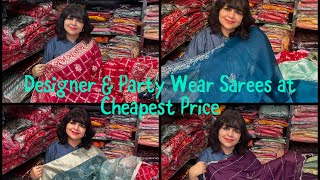 saree  Designer Sarees starting price Rs295 Purohit ji ka Katla Jaipur Mob 9116533137 [upl. by Hsara]