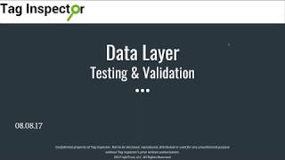 Data Layer Testing and Validation [upl. by Yhprum614]