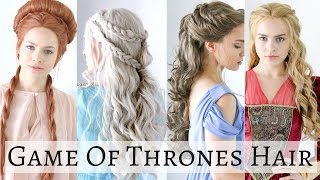 Iconic Game of Thrones Hairstyles  Hair Tutorial [upl. by Pavlish]