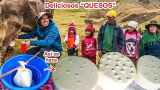 FAMILIA DE TUPAC AMARU me ENSEÑA A PREPARAR DELICIOSOS QUESOS  HUAYHUASH Jordy Aventurero [upl. by Hen]