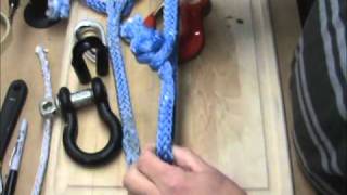 Amsteel Blue Rope Shackle operation [upl. by Amekahs]