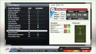 FIFA 13 GUIDE Youth team and development walkthrough in career mode [upl. by Nugent]