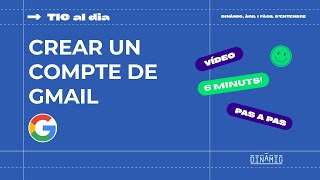 Crear un compte de Gmail  TIC al dia [upl. by Nagiam922]