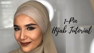 Easy 1 Pin Hijab Tutorial [upl. by Cavil765]