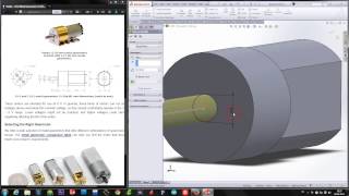 SolidWorks  Motor Çizimi [upl. by Rabassa175]