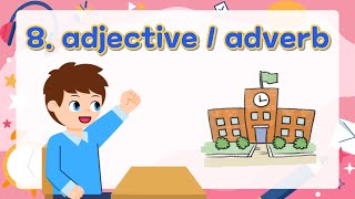 8 Adjectives Adverbs  Basic English Grammar for Kids  Grammar Tips [upl. by Erek]