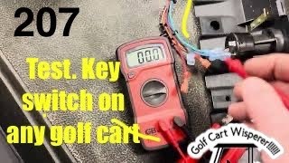 Test key switch on any golf cart [upl. by Mandler]