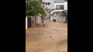 Floods  Skiathos Thessaly region Greece  September 05 2023 [upl. by Idyak]