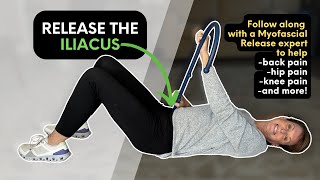 Iliacus Muscle Release  Self Myofascial Release [upl. by Mcdougall326]