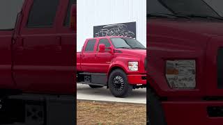 2022 Ford F650 w 4526 miles FOR SALE Race Red with custom black interior towpig f650 shorts [upl. by Ocsic]