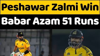 Peshawar Zalmi beat Karachi Kings by 2 runs in PSL 2024  Babar Azam scored brilliant 51 runs today [upl. by Ardnoel]