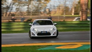 TOYOTA GT86 DRIFT  Driving backwards in Imola [upl. by Natascha]