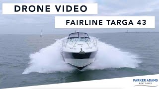 1999 Fairline Targa 43 Drone Video  Another boat brokered by Parker Adams  £129995 [upl. by Juliet436]