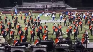 Minooka High School Marching Band and Color Guard quotInto the Cosmosquot at Illinois Wesleyan 2016 [upl. by Northey]