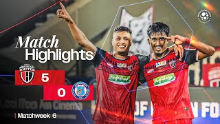 Match Highlights  NorthEast United FC 50 JamshedpurFC  MW 6  ISL 202425 [upl. by Niahs]