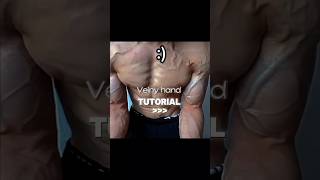 Veiny hand tutorial 🔥👀 forearms veins gym workout shorts fyp [upl. by Ellehsyt]