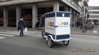 Triciclo elettrico cargo bike GLS Padova [upl. by Dawes]