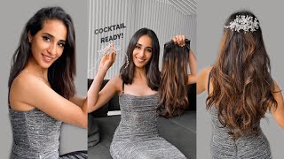 Get Sangeeth Ready With Us  Hair Extensions For Short Hair  Blend Hair Extensions Like A Pro [upl. by Fraase]