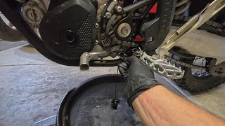 Oil Change Procedure Long Version With Tips 2024 KTM 500 EXCF [upl. by Elleiad84]