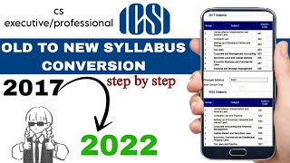 HOW TO SWITCH OVER TO NEW SYLLABUS 2024 FROM OLD SYLLABUS 2027 for cs executive professional icsi [upl. by Aikin]