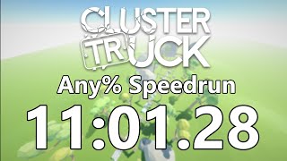 Clustertruck Any Speedrun in 1101284 World Record [upl. by Idhem585]