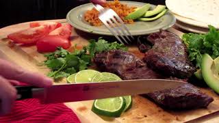 Carne Asada Skirt Steak Recipe Video [upl. by Ayardna]