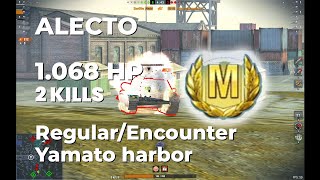 168th GUNNERS  ALECTO  11 K DMG  2 KILLS  ACE  Yamato Harbor  wotb wotblitz [upl. by Aivekal]