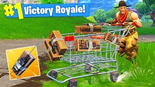 The Explosive C4 Shopping Cart in Fortnite Battle Royale [upl. by Sirotek646]