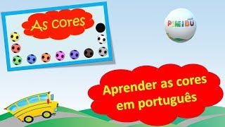 Aprender as cores em português  bolas saltitantes [upl. by Ennaehr]