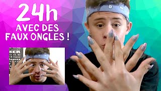 24h avec des faux ongles [upl. by Cedar]