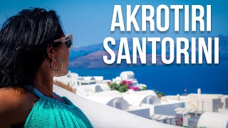 Akrotiri Santorini Greece Walking Tour  The Quiet Side of Santorini [upl. by Haimaj]