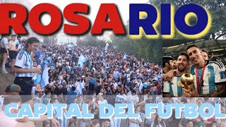 ✅️ROSARIO MESSI y DIMARIA CAMPEONES DEL MUNDO Festejos Argento argentina rosario viajes ya [upl. by Zevahc]