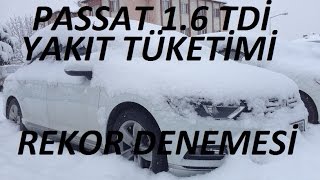 vw PASSAT yakıt tüketimi REKOR denemesi kış lastiği ile [upl. by Erdied893]