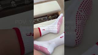 Did we make the cutest grip socks 🧦🤔 gripsocks pilatesprincess [upl. by Mcknight]