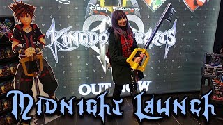 KINGDOM HEARTS III MIDNIGHT LAUNCH VLOG  Goody bag Unboxing  GAME Westfield Stratford London [upl. by Nnaeirelav]