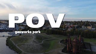 Gasworks park drone testing with Ben [upl. by Athal]