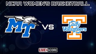 Middle Tennessee vs Tennessee  NCAA Womens Basketball Live Scoreboard [upl. by Antonius393]