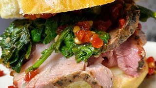 Roast Pork Sandwich Smoker Style [upl. by Desdee]