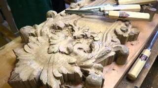 Cursus HOUTSNIJDEN 20122013  WOODCARVING CLASSES  Ornamental Woodcarving [upl. by Ahsenit]