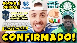 AGORA É OFICIAL ABEL CONFIRMA 4 NOVOS REFORÇOS PARA O PALMEIRAS EM 2025 ESTEVÃO ARTILHEIRO E MAIS [upl. by Farhi]