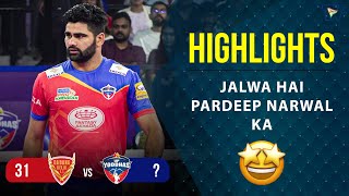 Pro Kabaddi League 9 Highlights M83  Dabang Delhi Vs UP Yoddhas  Pardeep Narwal on fire [upl. by Acalia]