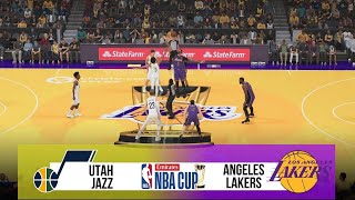 UTAH JAZZ vs LOS ANGELES LAKERS  EMIRATES NBA CUP 2024  NBA 2K25 [upl. by Neddra773]