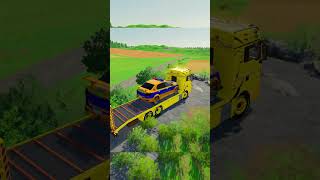 BeamNGdrive TRANSPORTING PIXAR CARS amp FRUITS WITH COLORED amp JOHN DEERE vs CLAAS vs TRACTORS [upl. by Qifar]