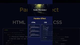 Creating Stunning Parallax Scrolling Effects with HTML amp CSS codinginterview webdesign [upl. by Delano]