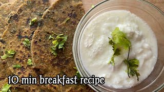 10 min recipe  Instant breakfast recipe  dal palak paratha  quick amp easy recipes by jyoti foods [upl. by Nylitak]